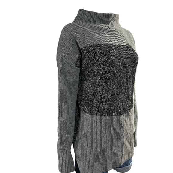 Lafayette 148 New York Womens Colorblock Mock Sweater Size Large - Picture 3 of 11